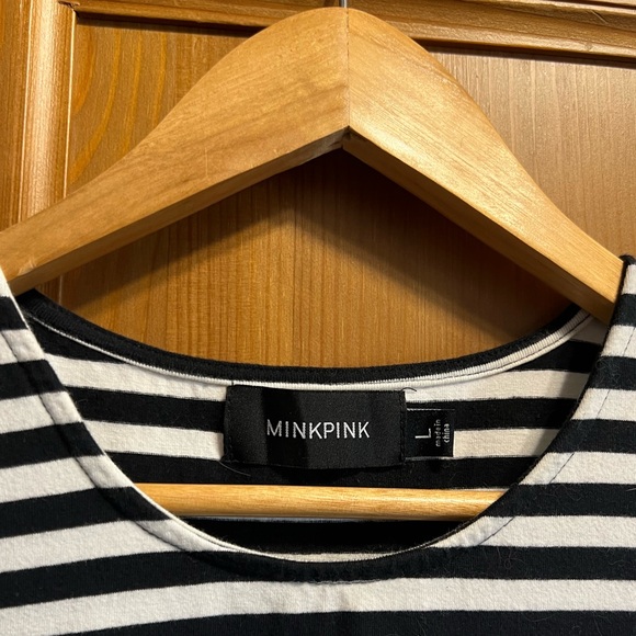 Mink Pink Black and White Mini Dress - Picture 3 of 3